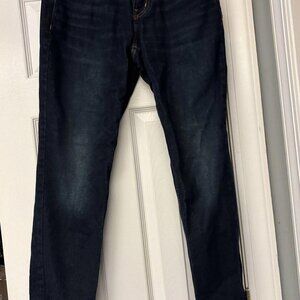 Old Navy Original Taper Denim Jeans Men's Athletic 30x32 Blue Dark Wash 5-Pocket